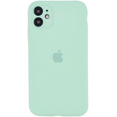 Чохол Silicone Case Square Full Camera Protective (AA) для Apple iPhone 11 Pro (5.8 "), Бирюзовый / Light Turquoise