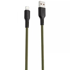 Дата кабель Proove Rebirth USB to Lightning 2.4A (1m) Green