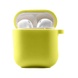 Силіконовий футляр з мікрофіброю для навушників Airpods 1/2, Жовтий / Bright Yellow