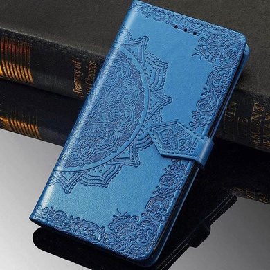 Кожаный чехол (книжка) Art Case с визитницей для Samsung Galaxy A21s Синий