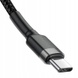 Дата кабель Baseus Cafule Type-C to Type-C Cable PD 2.0 60W (1m) (CATKLF-G) Черный / Серый