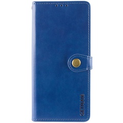 Кожаный чехол книжка GETMAN Gallant (PU) для Xiaomi Redmi Note 13 Pro 4G Синий