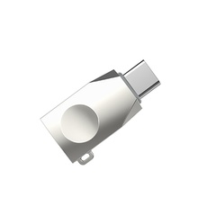 Перехідник Hoco UA9 USB OTG to Type-C, Стальной