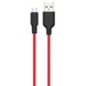 Дата кабель Hoco X21 Plus Silicone MicroUSB Cable (2m), Black / Red