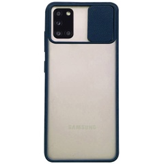 Чехол Camshield mate TPU со шторкой для камеры для Samsung Galaxy A31 Синий