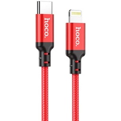Дата кабель Hoco X14 Double Speed Type-C to Lightning Cable (3m), Red