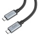 Дата кабель Hoco US06 Type-C to Type-C 100W USB3.2 20Gbps (1m) Black