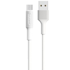 Дата кабель Borofone BX1 EzSync USB to MicroUSB (1m), Білий