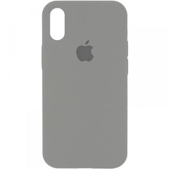 Чехол Silicone Case Full Protective (AA) для Apple iPhone X (5.8") / XS (5.8") Серый / Pewter
