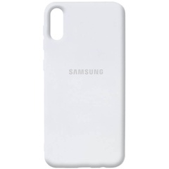 Чохол Silicone Cover Full Protective (AA) для Samsung Galaxy A02, Білий / White