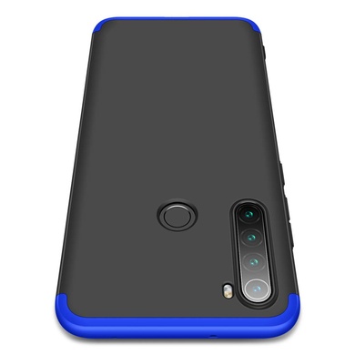 Пластиковая накладка GKK LikGus 360 градусов для Xiaomi Redmi Note 8 / Note 8 2021 Черный / Синий