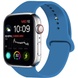 Силиконовый ремешок для Apple watch 42mm / 44mm Синий / Navy Blue
