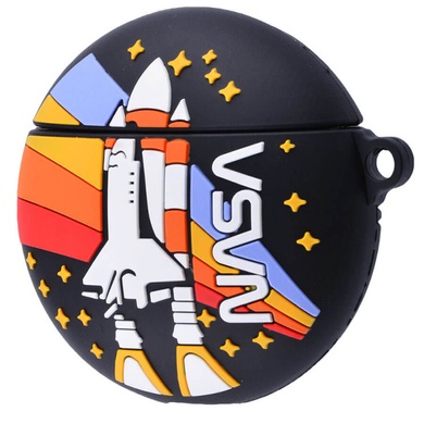 Силиконовый футляр Nasa Rocket Circle series для наушников AirPods