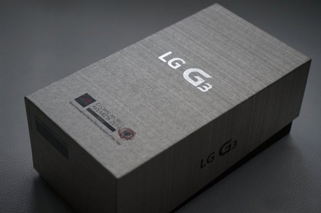 Коробка смартфона LG G3