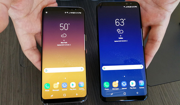 Сравниваем размеры Galaxy S8 и Galaxy S8 Plus